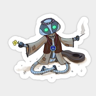 Hippie-bot Sticker